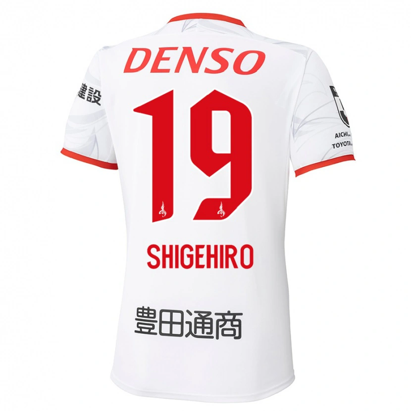 Danxen Barn Takuya Shigehiro #19 Vit Röd Bortatröja Matchtröjor 2025/26 Tröjor T-Tröja