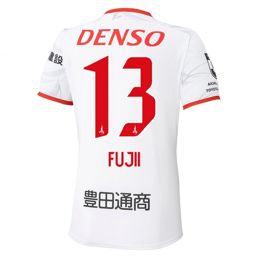 Danxen Barn Haruya Fujii #13 Vit Röd Bortatröja Matchtröjor 2025/26 Tröjor T-Tröja