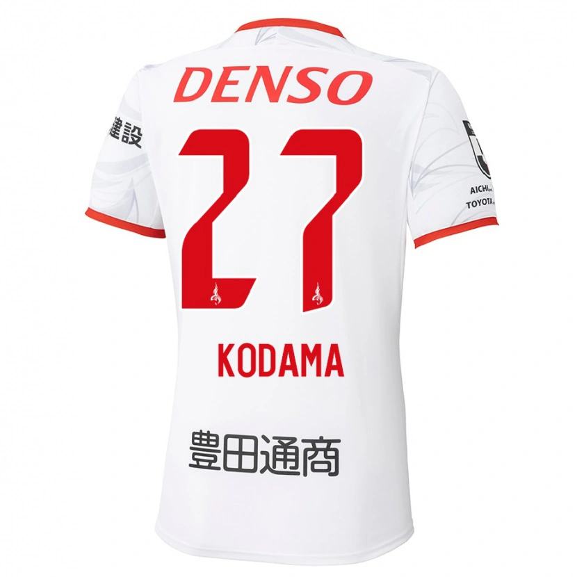 Danxen Barn Shunto Kodama #27 Vit Röd Bortatröja Matchtröjor 2025/26 Tröjor T-Tröja
