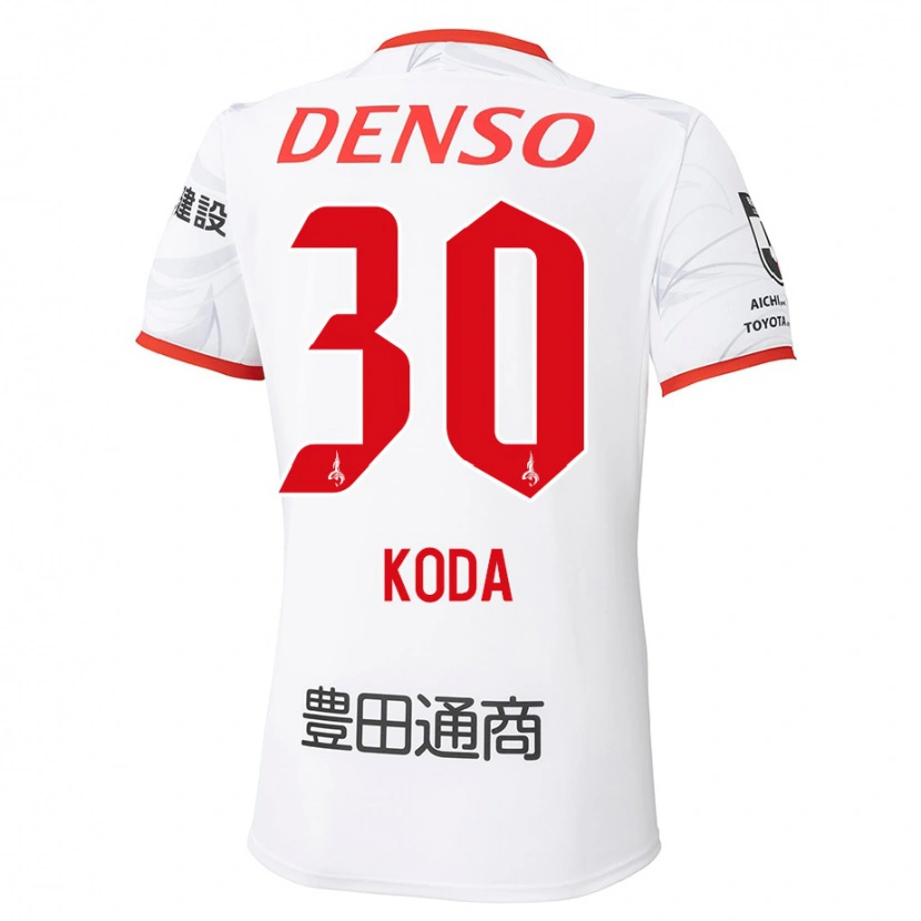 Danxen Barn Hidemasa Koda #30 Vit Röd Bortatröja Matchtröjor 2025/26 Tröjor T-Tröja