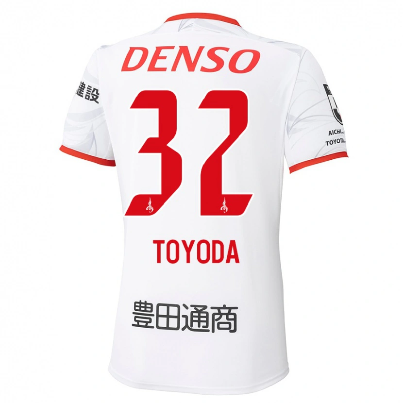Danxen Barn Koki Toyoda #32 Vit Röd Bortatröja Matchtröjor 2025/26 Tröjor T-Tröja