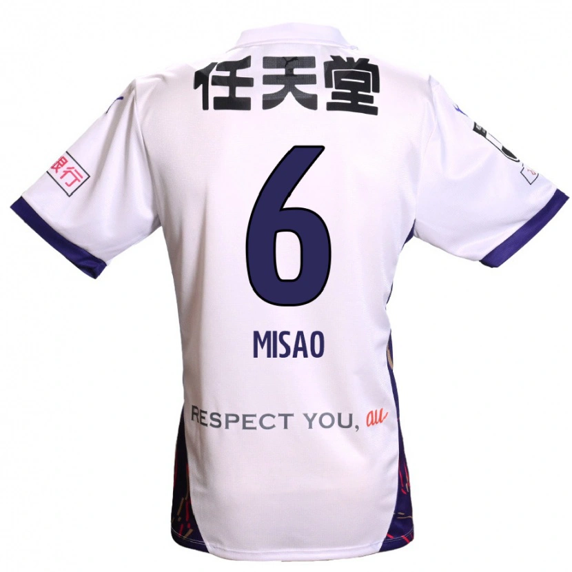 Danxen Barn Yuto Misao #6 Vit Lila Svart Bortatröja Matchtröjor 2025/26 Tröjor T-Tröja