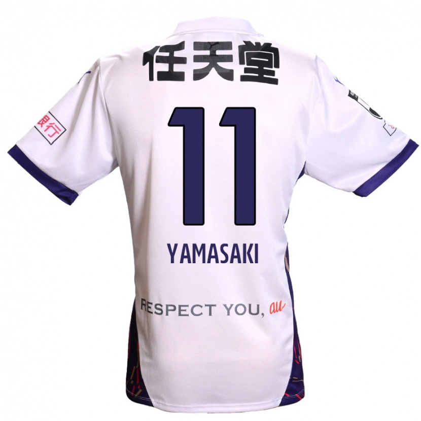 Danxen Barn Ryogo Yamasaki #11 Vit Lila Svart Bortatröja Matchtröjor 2025/26 Tröjor T-Tröja