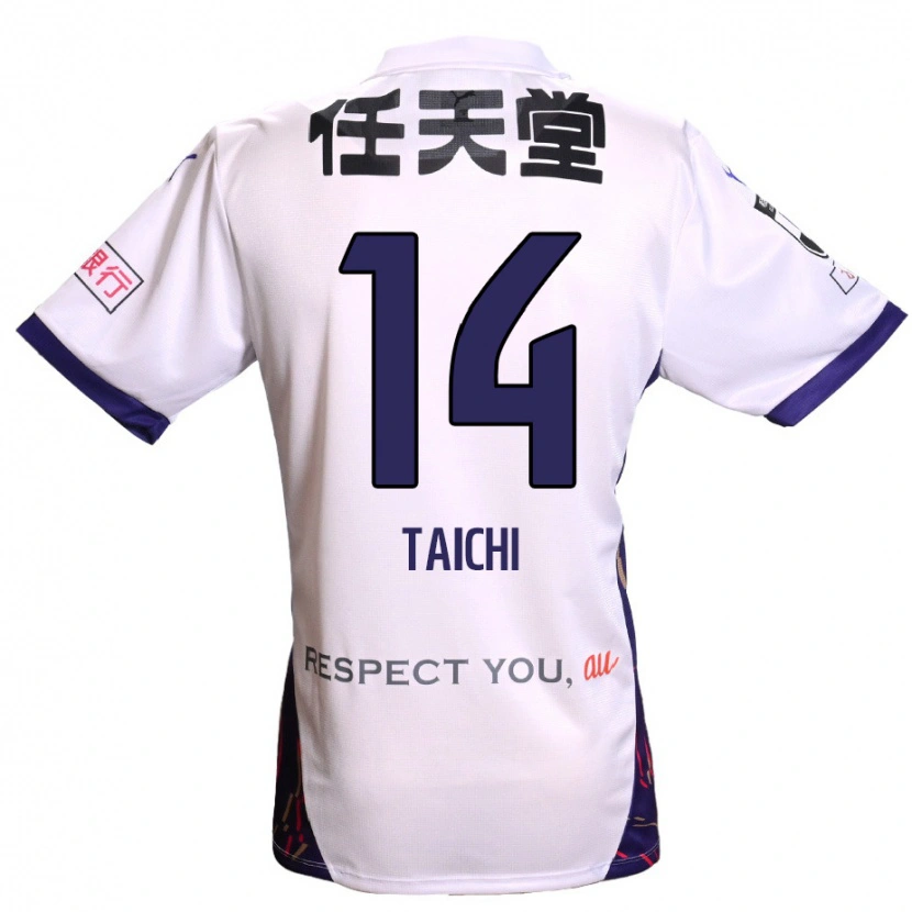 Danxen Barn Taichi Hara #14 Vit Lila Svart Bortatröja Matchtröjor 2025/26 Tröjor T-Tröja