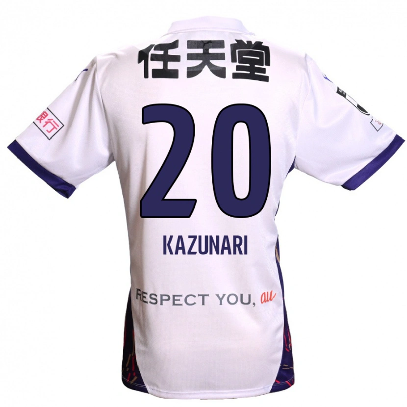 Danxen Barn Kazunari Kita #20 Vit Lila Svart Bortatröja Matchtröjor 2025/26 Tröjor T-Tröja