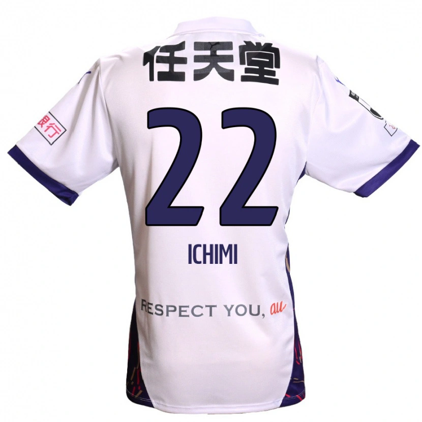 Danxen Barn Kazunari Ichimi #22 Vit Lila Svart Bortatröja Matchtröjor 2025/26 Tröjor T-Tröja