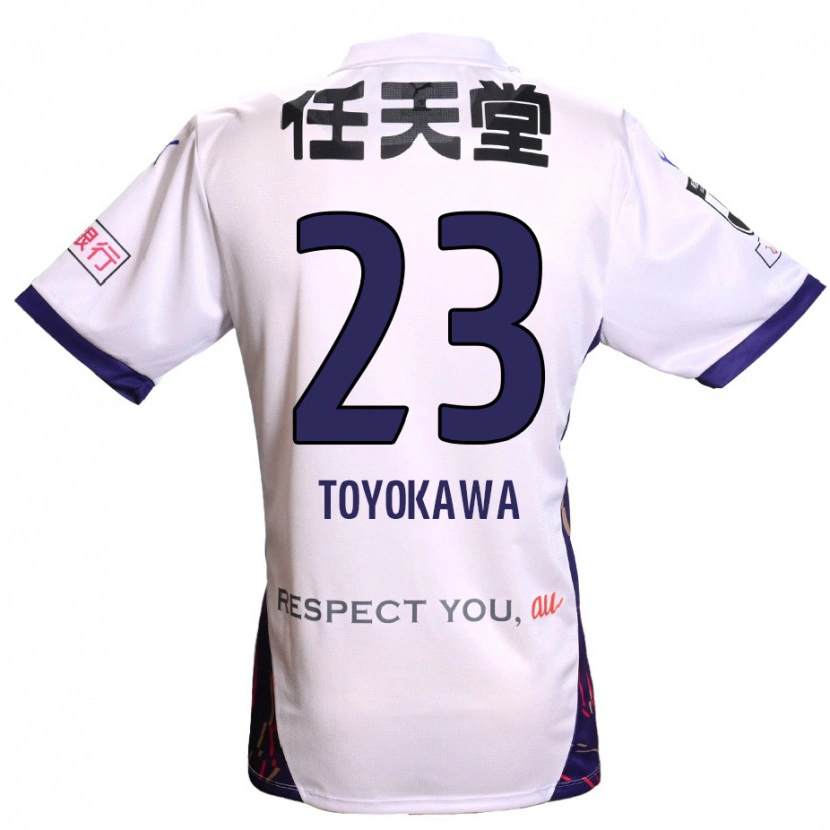 Danxen Barn Yuta Toyokawa #23 Vit Lila Svart Bortatröja Matchtröjor 2025/26 Tröjor T-Tröja