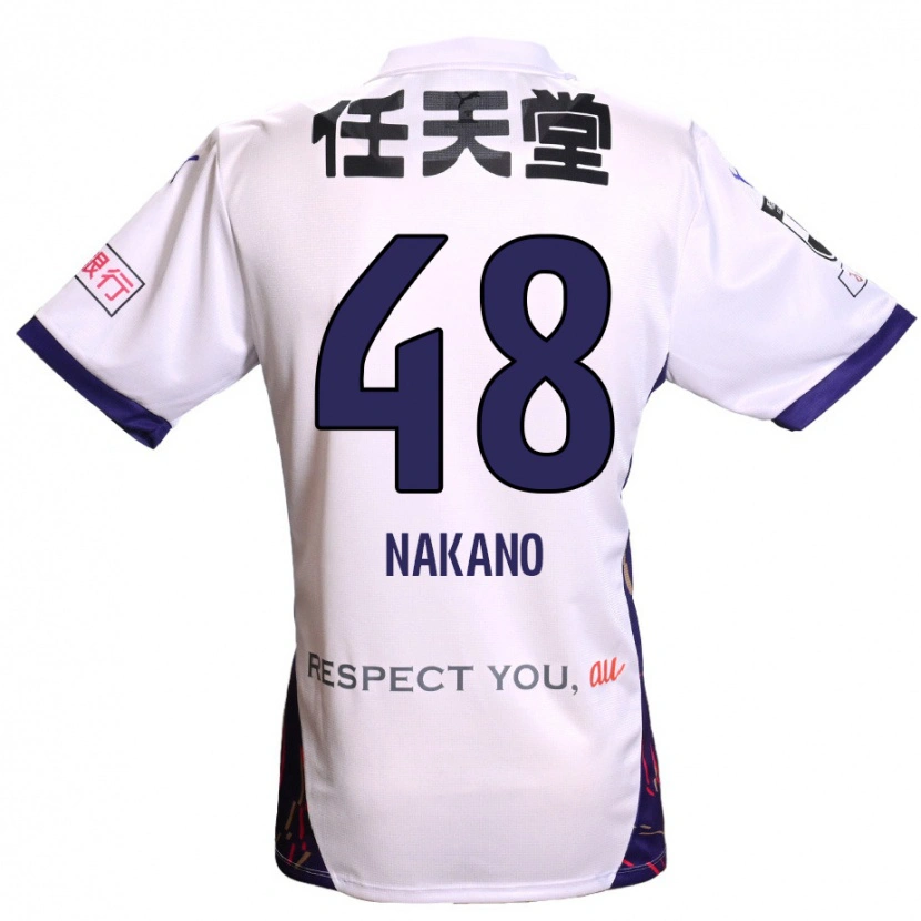 Danxen Barn Ryuma Nakano #48 Vit Lila Svart Bortatröja Matchtröjor 2025/26 Tröjor T-Tröja