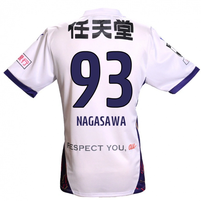 Danxen Barn Shun Nagasawa #93 Vit Lila Svart Bortatröja Matchtröjor 2025/26 Tröjor T-Tröja