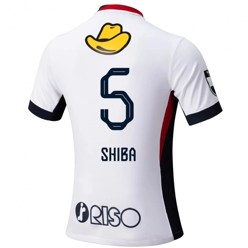 Danxen Barn Rikuto Shiba #5 Vit Svart Bortatröja Matchtröjor 2025/26 Tröjor T-Tröja