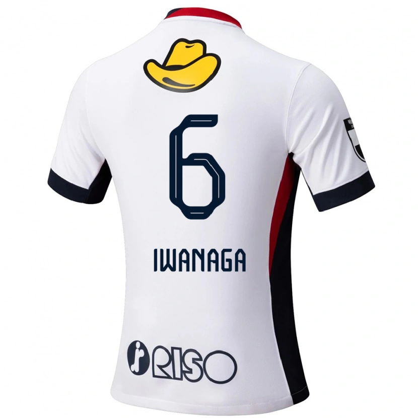 Danxen Barn Yoshiki Iwanaga #6 Vit Svart Bortatröja Matchtröjor 2025/26 Tröjor T-Tröja