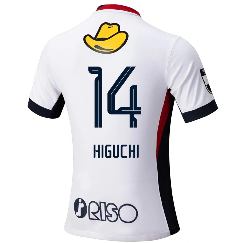 Danxen Barn Yuta Higuchi #14 Vit Svart Bortatröja Matchtröjor 2025/26 Tröjor T-Tröja