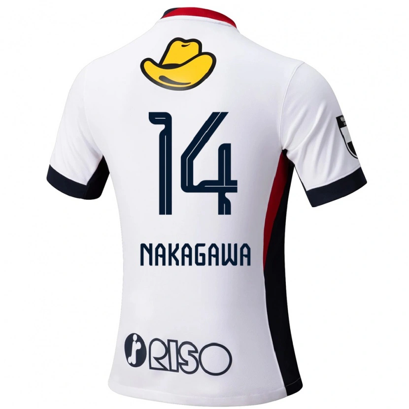 Danxen Barn Sora Nakagawa #14 Vit Svart Bortatröja Matchtröjor 2025/26 Tröjor T-Tröja