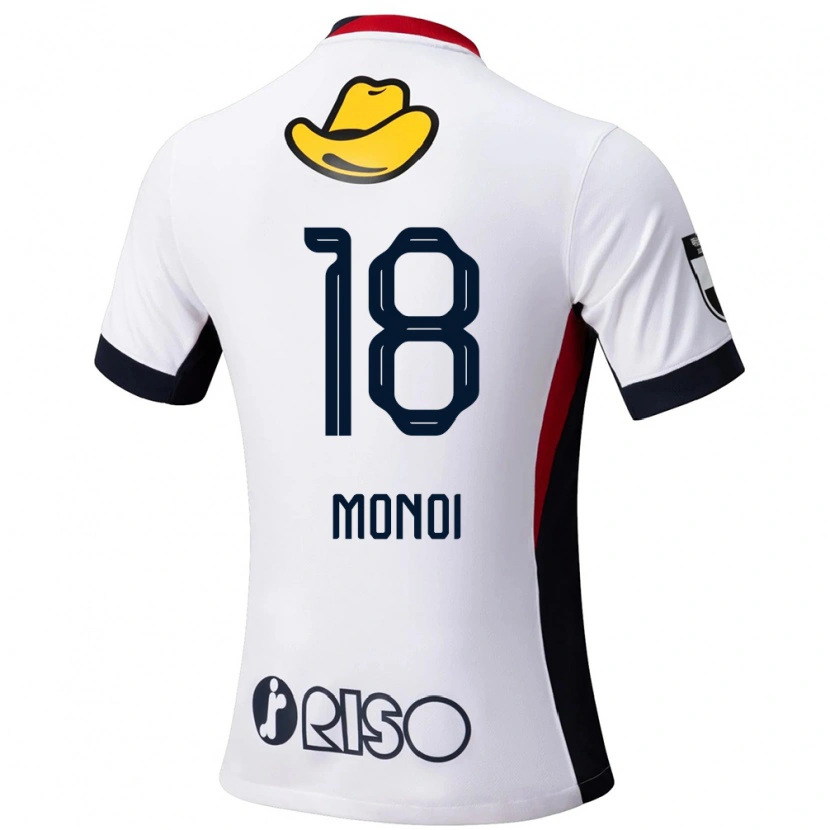 Danxen Barn Jigen Monoi #18 Vit Svart Bortatröja Matchtröjor 2025/26 Tröjor T-Tröja
