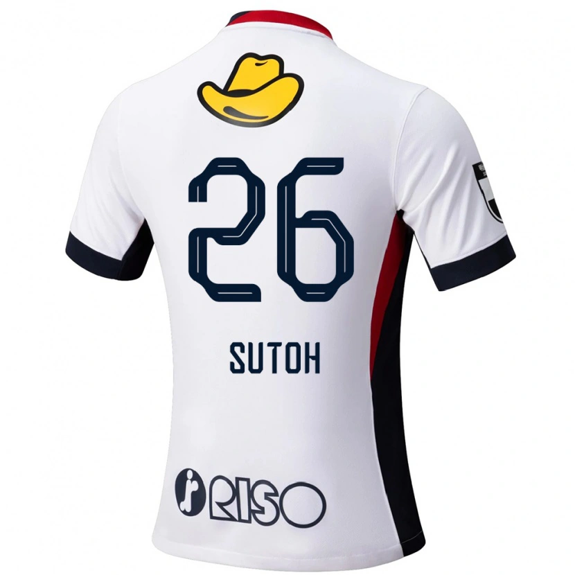 Danxen Barn Naoki Suto #26 Vit Svart Bortatröja Matchtröjor 2025/26 Tröjor T-Tröja