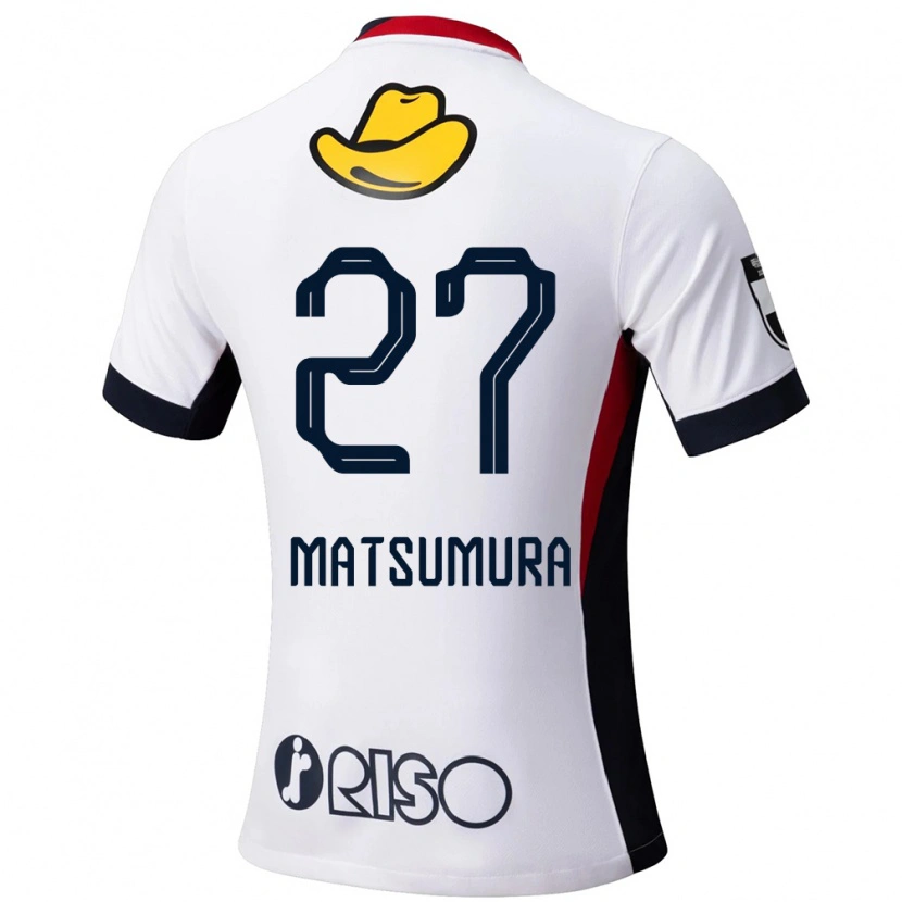Danxen Barn Yuta Matsumura #27 Vit Svart Bortatröja Matchtröjor 2025/26 Tröjor T-Tröja