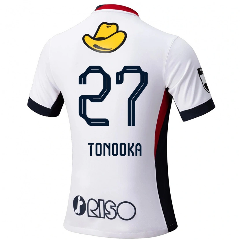Danxen Barn Ryota Tonooka #27 Vit Svart Bortatröja Matchtröjor 2025/26 Tröjor T-Tröja