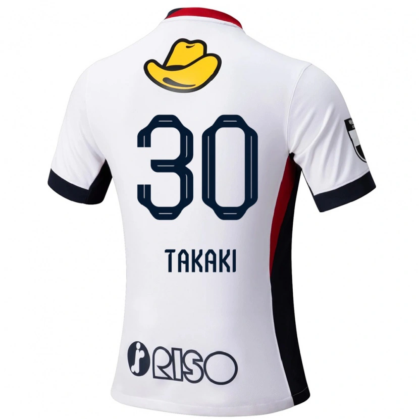 Danxen Barn Raito Takaki #30 Vit Svart Bortatröja Matchtröjor 2025/26 Tröjor T-Tröja