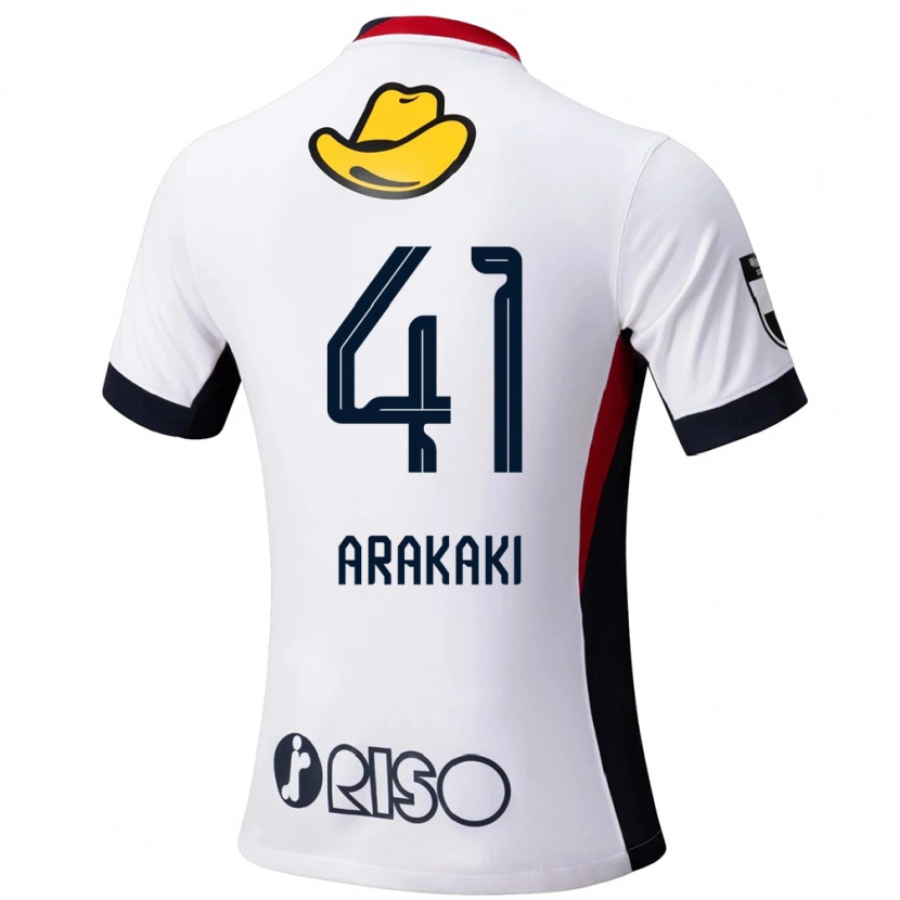 Danxen Barn Yota Arakaki #41 Vit Svart Bortatröja Matchtröjor 2025/26 Tröjor T-Tröja