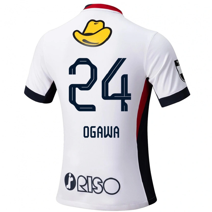 Danxen Barn Yusuke Ogawa #24 Vit Svart Bortatröja Matchtröjor 2025/26 Tröjor T-Tröja