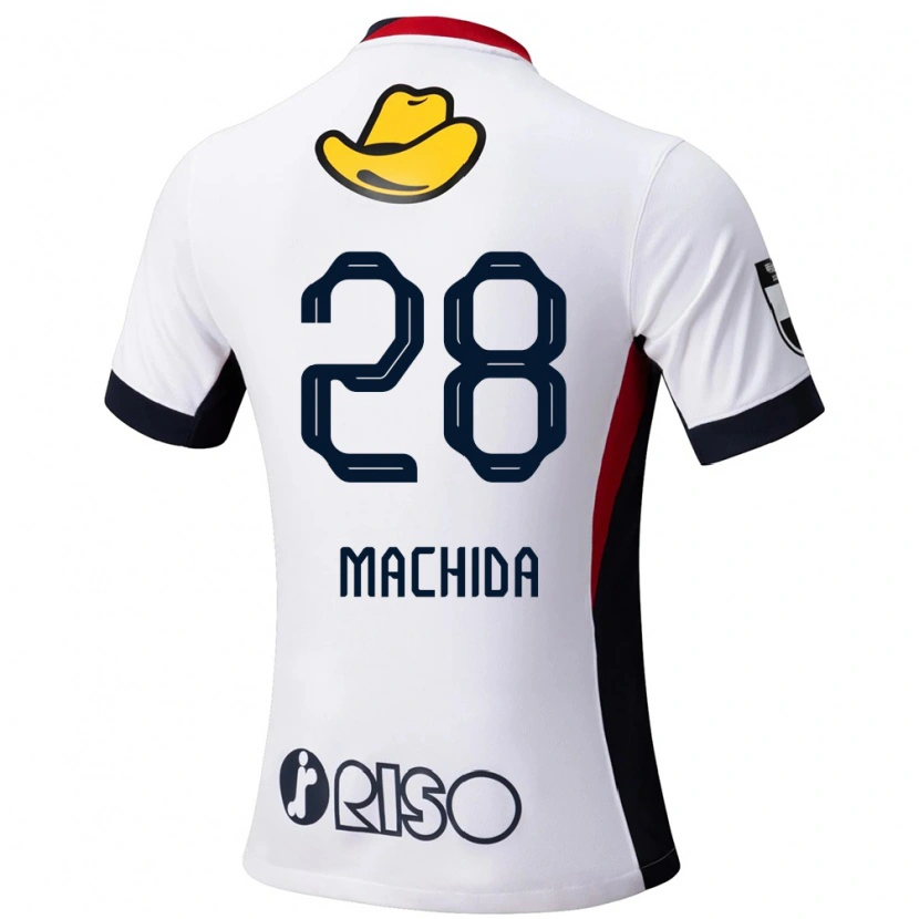 Danxen Barn Koki Machida #28 Vit Svart Bortatröja Matchtröjor 2025/26 Tröjor T-Tröja