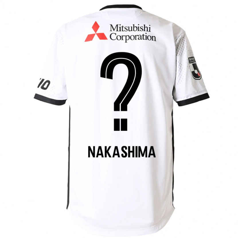 Danxen Barn Riku Nakashima #0 Vit Svart Bortatröja Matchtröjor 2025/26 Tröjor T-Tröja