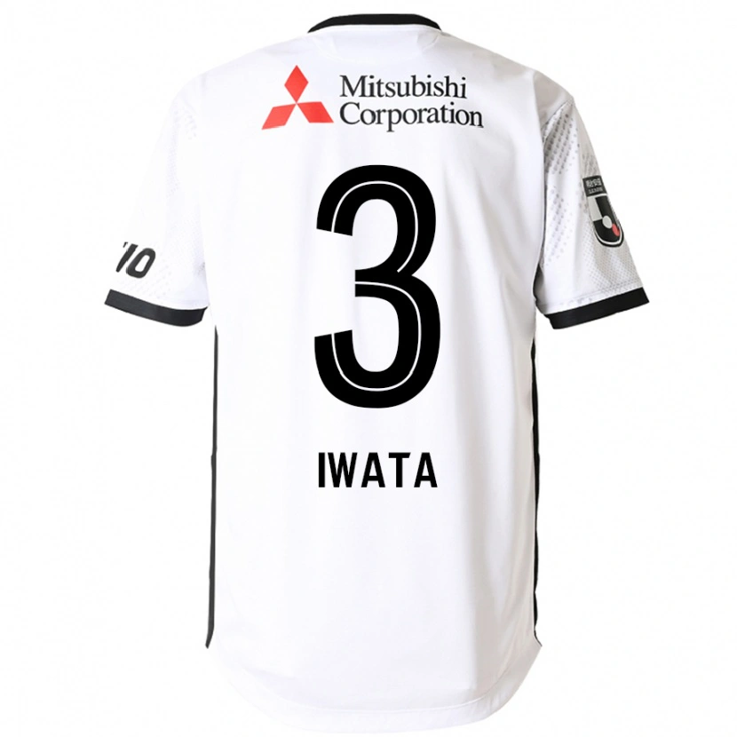 Danxen Barn Yuki Iwata #3 Vit Svart Bortatröja Matchtröjor 2025/26 Tröjor T-Tröja