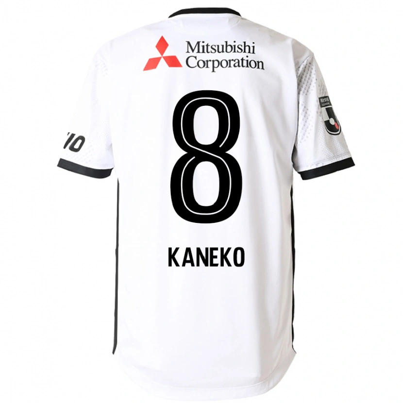 Danxen Barn Shunsuke Kaneko #8 Vit Svart Bortatröja Matchtröjor 2025/26 Tröjor T-Tröja
