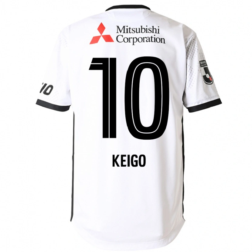 Danxen Barn Keigo Higashi #10 Vit Svart Bortatröja Matchtröjor 2025/26 Tröjor T-Tröja