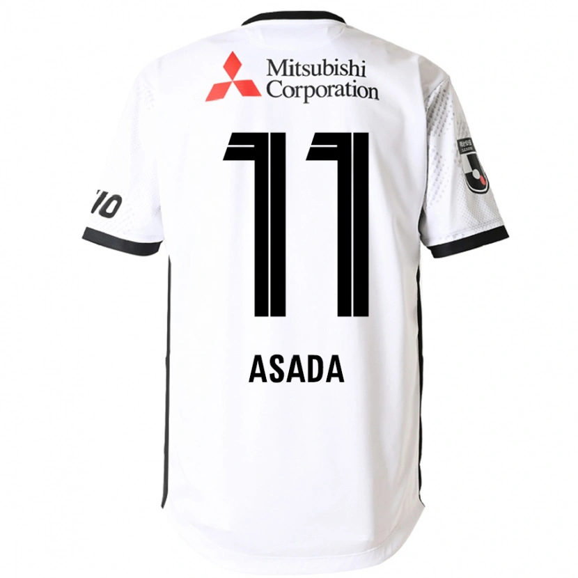 Danxen Barn Rui Asada #11 Vit Svart Bortatröja Matchtröjor 2025/26 Tröjor T-Tröja