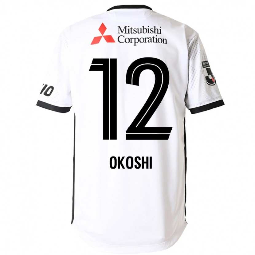 Danxen Barn Yutaha Okoshi #12 Vit Svart Bortatröja Matchtröjor 2025/26 Tröjor T-Tröja