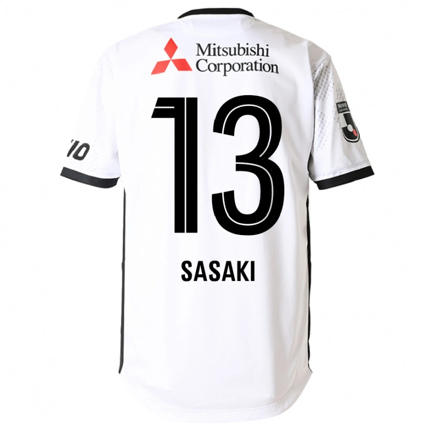 Danxen Barn Shoei Sasaki #13 Vit Svart Bortatröja Matchtröjor 2025/26 Tröjor T-Tröja