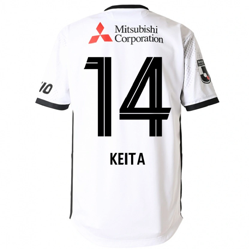 Danxen Barn Keita Yamashita #14 Vit Svart Bortatröja Matchtröjor 2025/26 Tröjor T-Tröja
