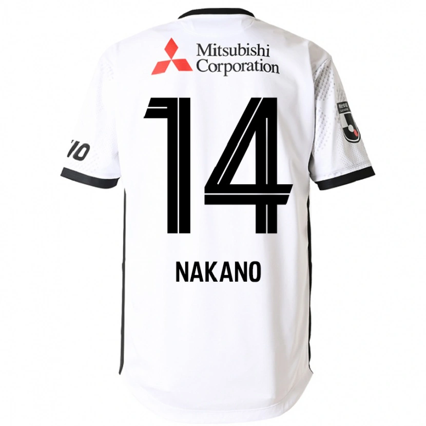 Danxen Barn Yui Nakano #14 Vit Svart Bortatröja Matchtröjor 2025/26 Tröjor T-Tröja