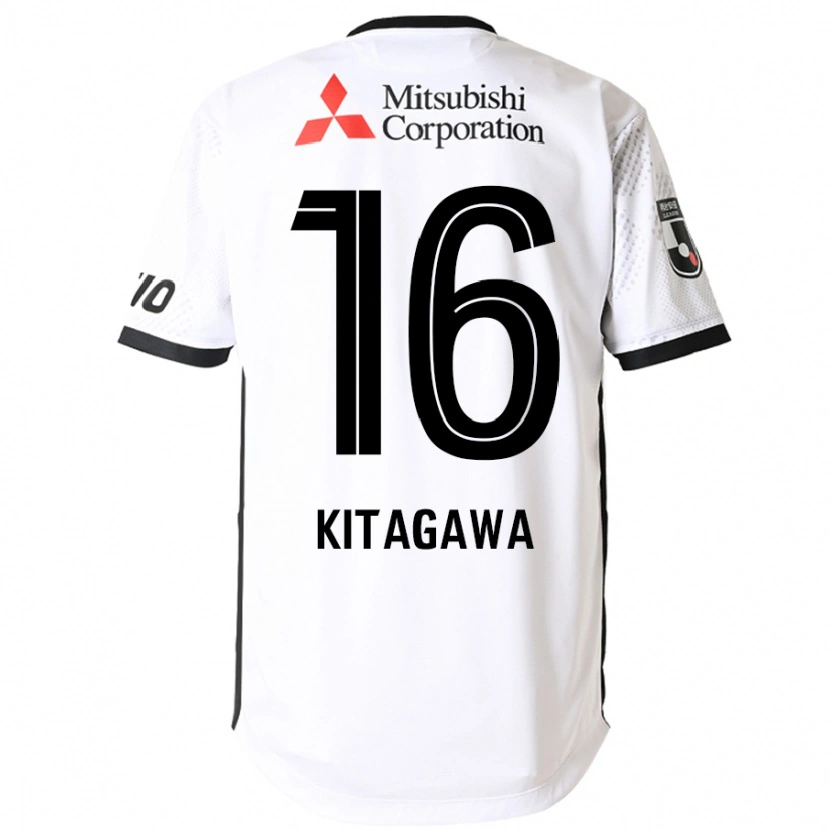 Danxen Barn Rento Kitagawa #16 Vit Svart Bortatröja Matchtröjor 2025/26 Tröjor T-Tröja