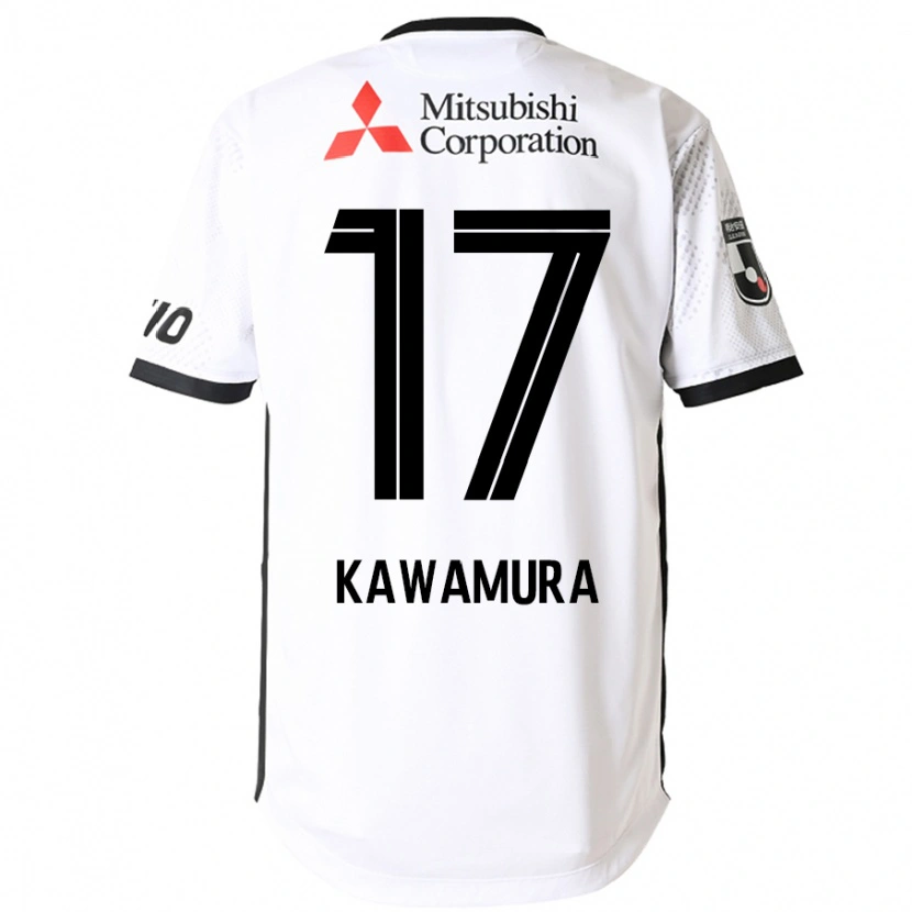 Danxen Barn Riku Kawamura #17 Vit Svart Bortatröja Matchtröjor 2025/26 Tröjor T-Tröja