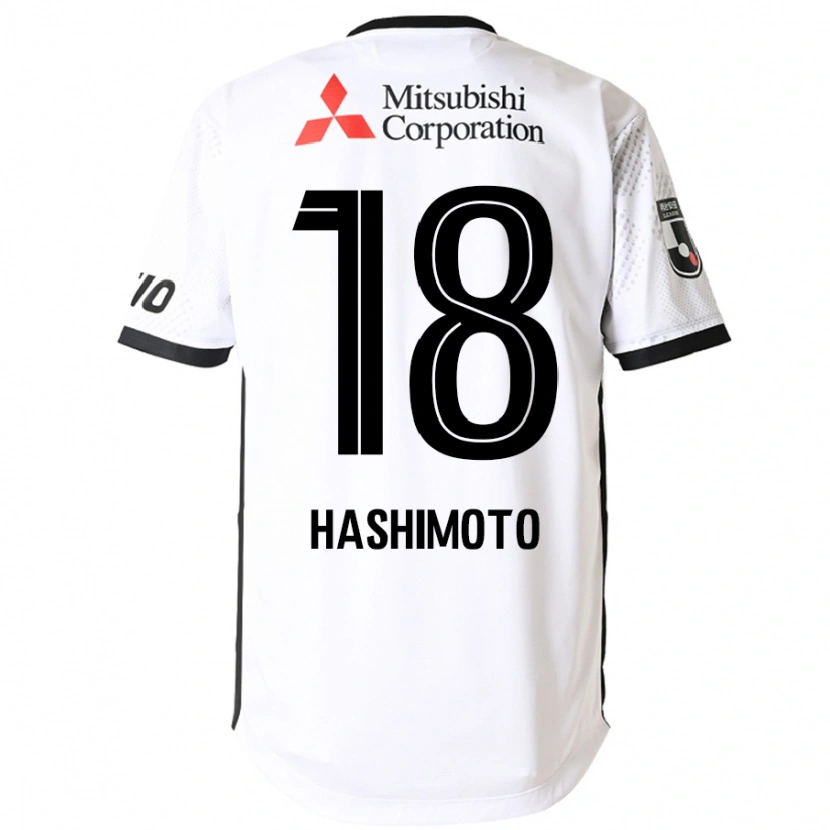 Danxen Barn Kento Hashimoto #18 Vit Svart Bortatröja Matchtröjor 2025/26 Tröjor T-Tröja