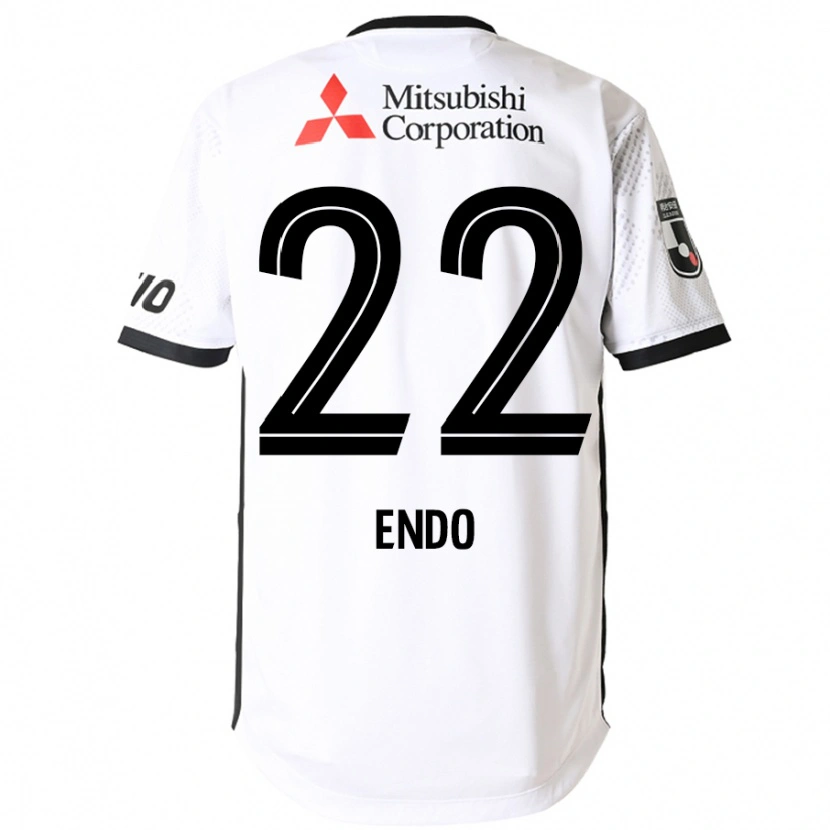 Danxen Barn Keita Endo #22 Vit Svart Bortatröja Matchtröjor 2025/26 Tröjor T-Tröja