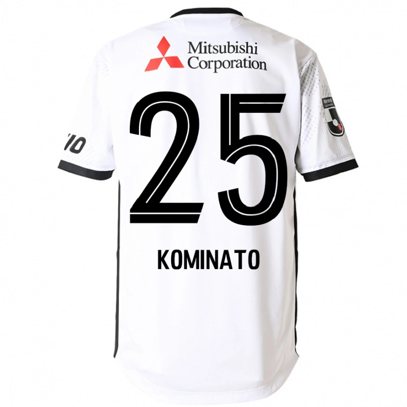 Danxen Barn Tsuna Kominato #25 Vit Svart Bortatröja Matchtröjor 2025/26 Tröjor T-Tröja