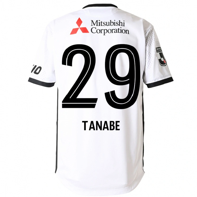 Danxen Barn Haruta Tanabe #29 Vit Svart Bortatröja Matchtröjor 2025/26 Tröjor T-Tröja