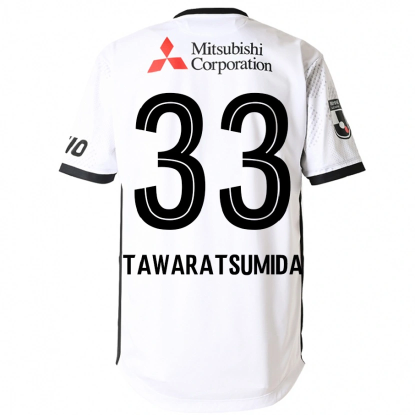 Danxen Barn Kota Tawaratsumida #33 Vit Svart Bortatröja Matchtröjor 2025/26 Tröjor T-Tröja