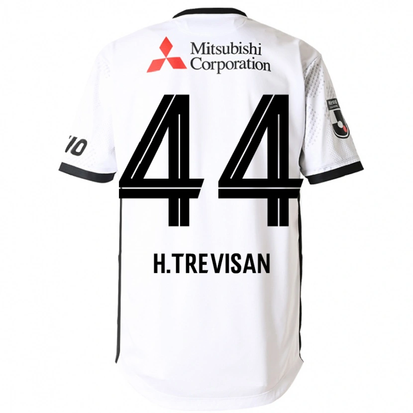 Danxen Barn Henrique Trevisan #44 Vit Svart Bortatröja Matchtröjor 2025/26 Tröjor T-Tröja
