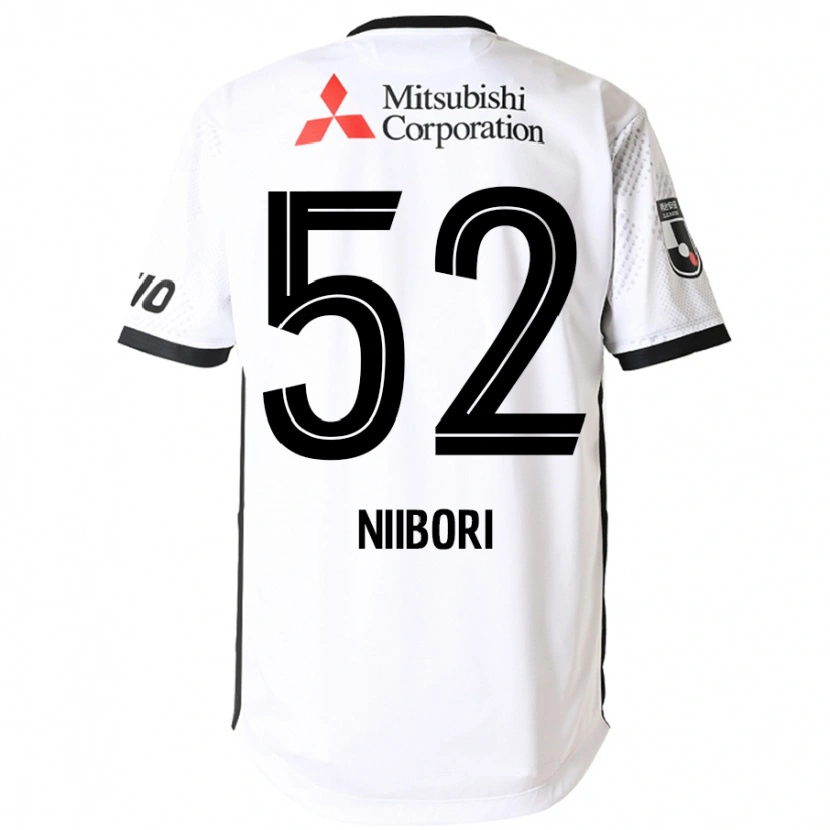 Danxen Barn Keita Niibori #52 Vit Svart Bortatröja Matchtröjor 2025/26 Tröjor T-Tröja