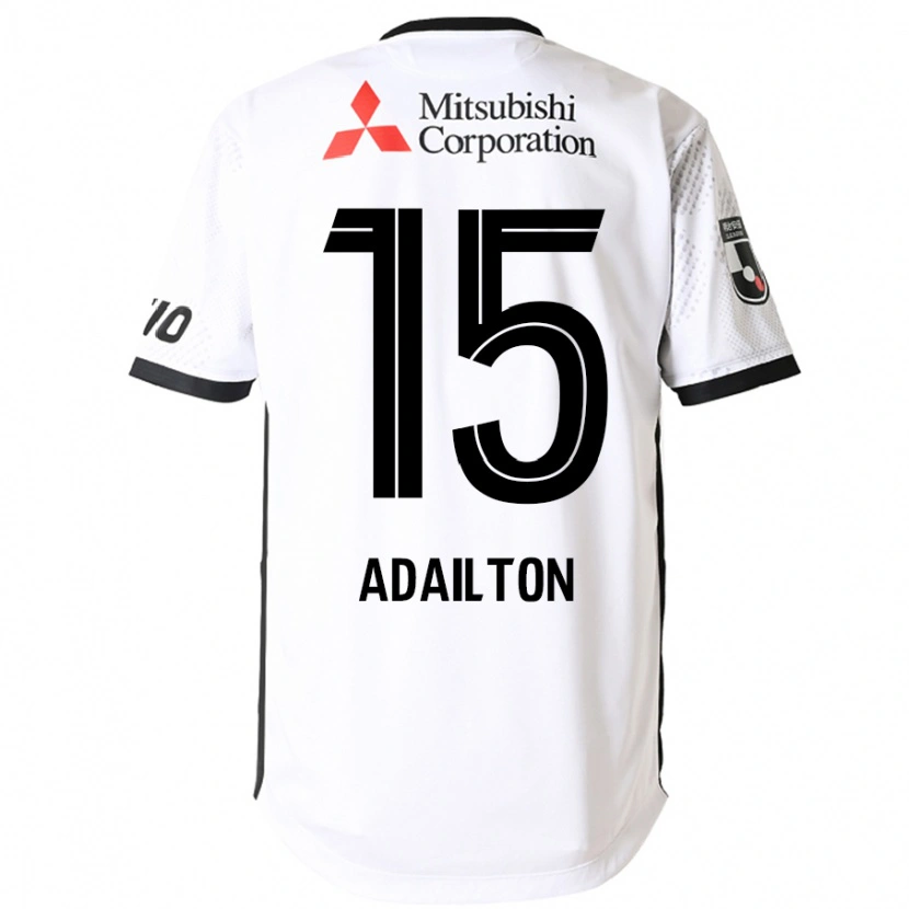 Danxen Barn Adailton #15 Vit Svart Bortatröja Matchtröjor 2025/26 Tröjor T-Tröja