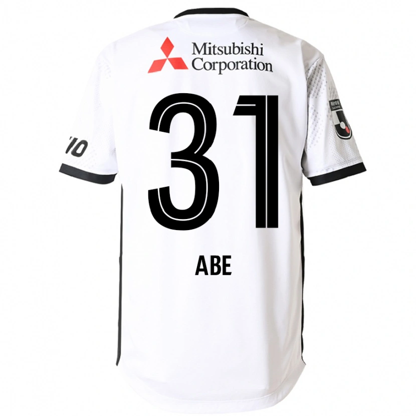 Danxen Barn Shuto Abe #31 Vit Svart Bortatröja Matchtröjor 2025/26 Tröjor T-Tröja