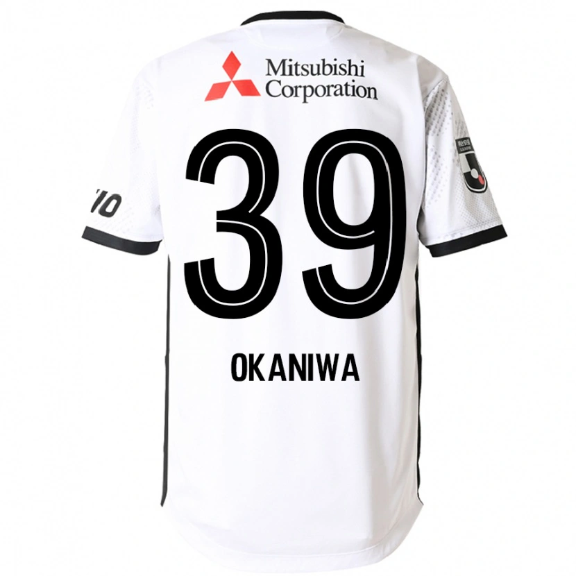 Danxen Barn Shuto Okaniwa #39 Vit Svart Bortatröja Matchtröjor 2025/26 Tröjor T-Tröja