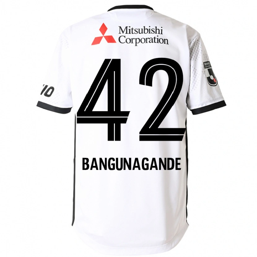 Danxen Barn Kashifu Bangunagande #42 Vit Svart Bortatröja Matchtröjor 2025/26 Tröjor T-Tröja