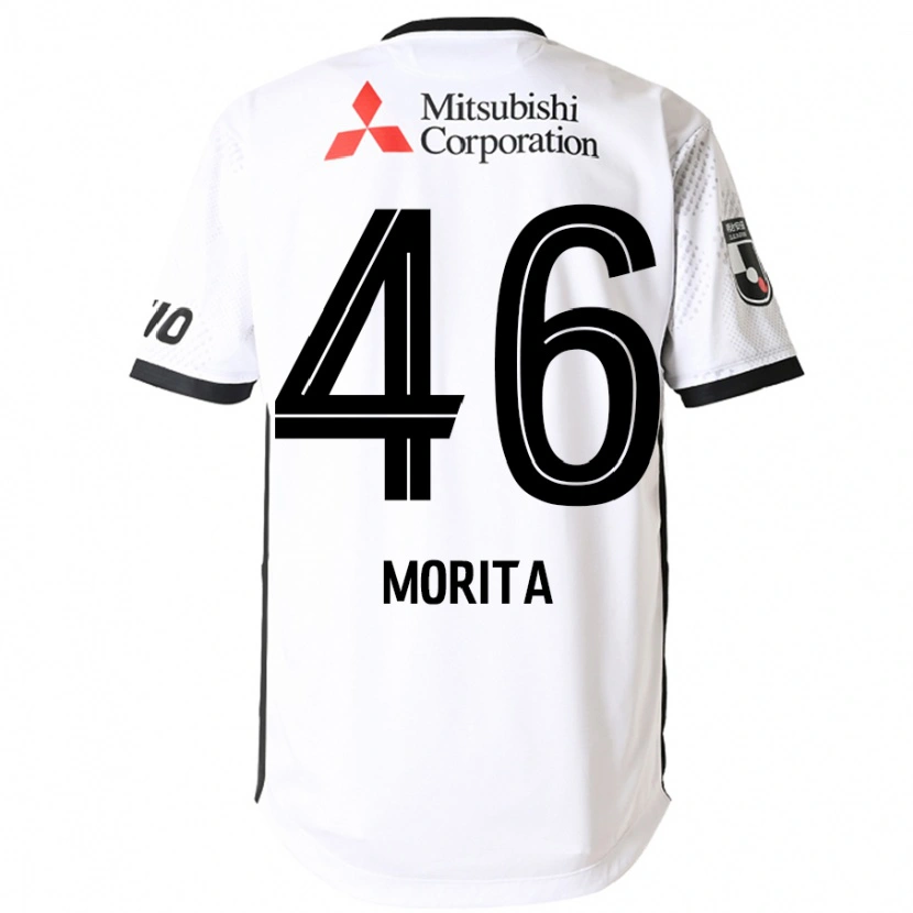 Danxen Barn Sho Morita #46 Vit Svart Bortatröja Matchtröjor 2025/26 Tröjor T-Tröja