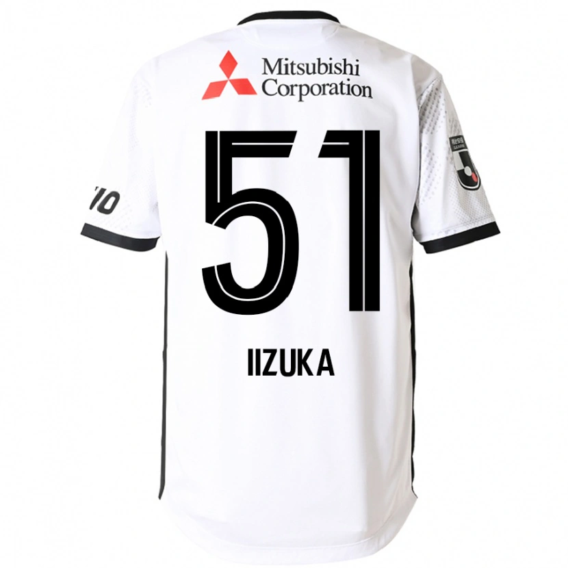 Danxen Barn Yoshihito Iizuka #51 Vit Svart Bortatröja Matchtröjor 2025/26 Tröjor T-Tröja