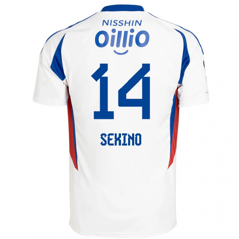 Danxen Barn Aiki Sekino #14 Vit Kungsblå Bortatröja Matchtröjor 2025/26 Tröjor T-Tröja
